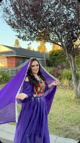 Embracing the beauty of tradition with this stunning Afghan dress from  !