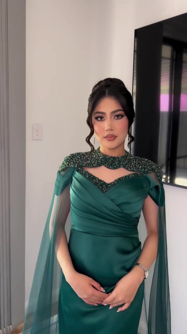 Sleek bun and soft glam for an event